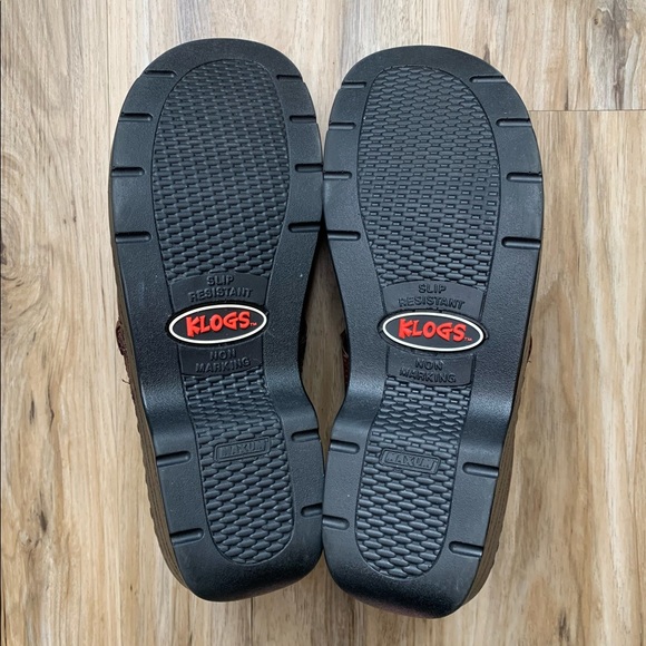 KLOGS Brown Leather Clogs Closed Back Shoes Buckle Detail Women's Size 10 - Picture 11 of 11